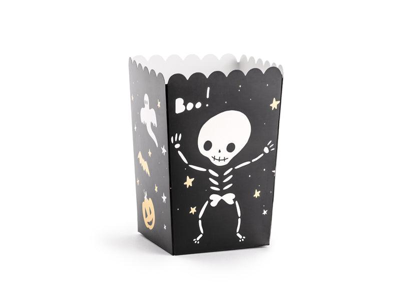 BOO! Popcorn-Schachteln, Mix, 7x7x12,5cm (1 VPE / 6 Stk.) - FeierGlanz